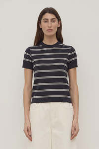 Assembly Label | Allison Stripe Cotton Cashmere Tee