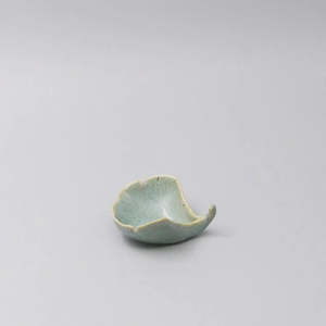 Mint Green Gingko Leaf | Sauce Dish