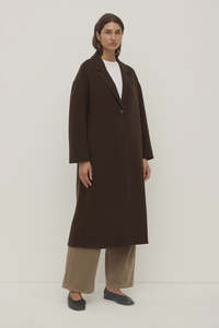 Clothing: Assembly Label | Jenna Wool Jacket | Dark Choc