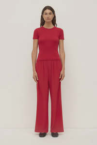 Clothing: Assembly Label  | Betty Silk Pant | Mulberry