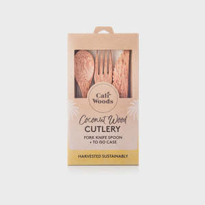 Living: CaliWoods | Coconut Wood Cutlery Set