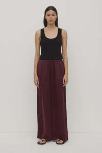Assembly Label | Pippa Silk Pant | Merlot