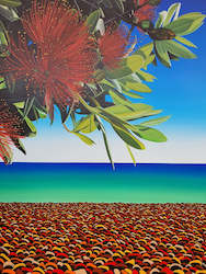 Sold Art Work: Seaside pohutukawa