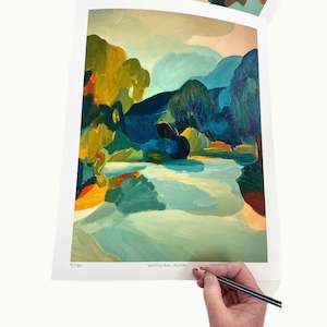 Georgina Hoby Scutt: Motueka River, Limited Edition Print