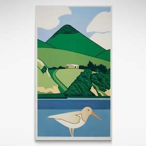 White Oystercatcher and Harbour Cone Print