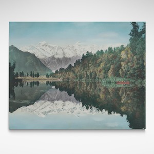 Whites Aviation: Lake Matheson, 1958 Print
