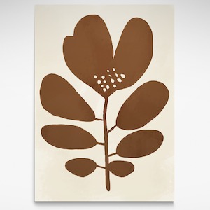 Oversized Brown Leaf, Print