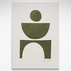 Minimal Abstract, Mid-Century Art Print
