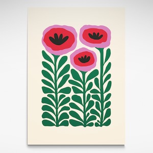 A1 Prints: Retro Poppy, Print