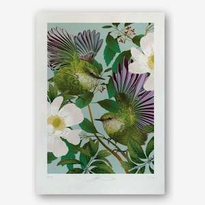 A3 Prints: Tītipounamu & Karamū , Print