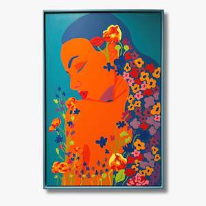 Azure Bloom, Painting