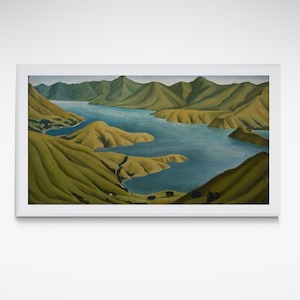 Akaroa Harbour, Banks Peninsula, Print