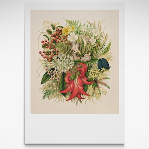 Wild Flowers and Berries Print
