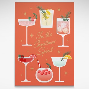 Open Edition: Christmas Cocktails (Orange Edition), Print