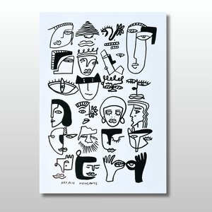 Faces, Limited Edition A3 Print