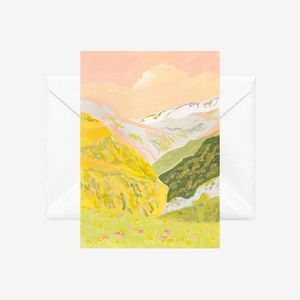 All: Pastel Mountains, Notecard