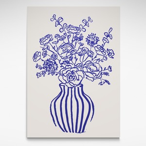 Open Edition: Cobalt Blue Flower, Print
