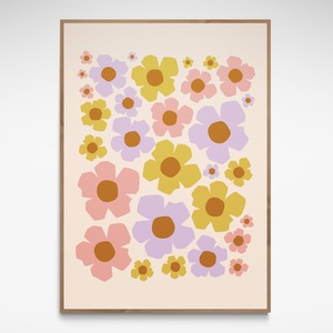 Retro Flower, Print