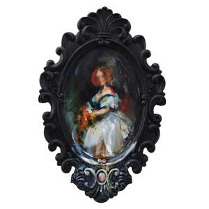 All: She Doesn't Fit the Frame #21, Oil Painting