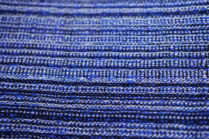 Fabric - Merino Hand spun - Blue stripe