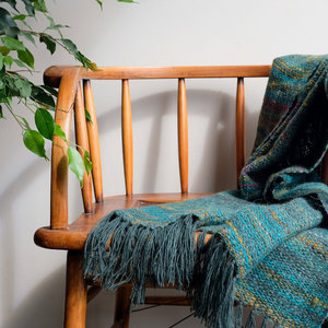 Loom Room - Hand-spun Throw - Forest