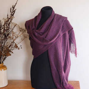 Products: Long Perino Shawl - Black Berry
