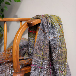 Loom Room - Alpaca/Mohair throw - Plaid