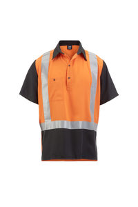Products: Hi Vis Closed Front Shirt Natural Cooling Properties & Biodegradeable