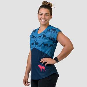 Women's Send It Tank Wild Blue