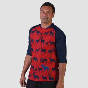 Men's Send It 3/4 Sleeve Wild Red