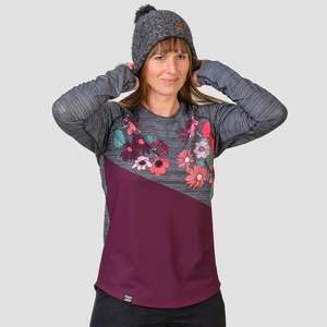 Women's Stack L/S Native Boom Crew