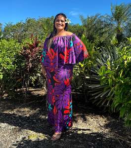 Taupou Dresses: ETEREI OVERLAP DRESS