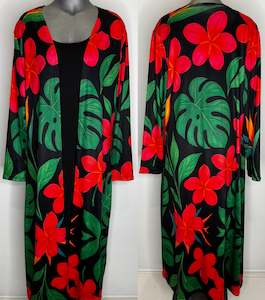 Taupou Dresses: DINAH Tropical Kimono