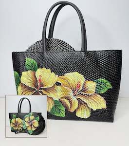 Handbags Purses: SERA  Woven Tote with Matching Fan