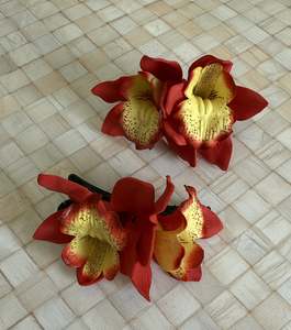 Seis And Flower Hair Clips: Orchid Hair Clip