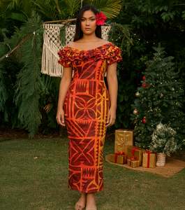 Taupou Dresses: ELEINA SUNSET DRESS