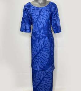 Taupou Dresses: MOANA BLUE PULETASI