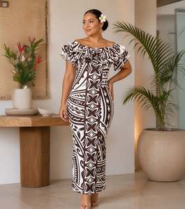 HUAHINE BROWN DRESS