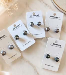Tautaliga Earrings: Moana Pearl Studs