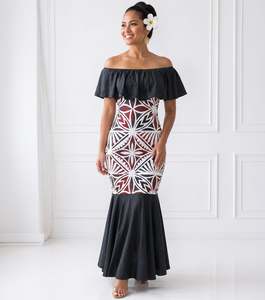 NAFANUA SCRUNCHED DRESS