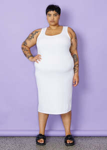 Midi Slip - White
