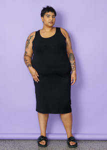 Made In Bali: Midi Slip - Black