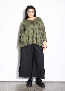 Jumper: Swing Jumper - Khaki Spot