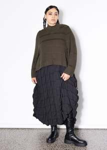 Jumper: Crop Jumper - Khaki