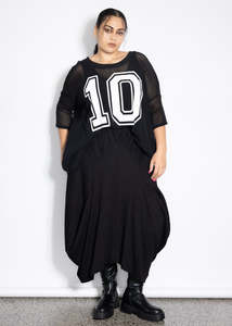 Last Ones 3XL/4XL - #10 Black Net Tee