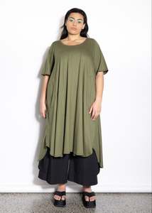 Cotton: 501 Dress - Khaki
