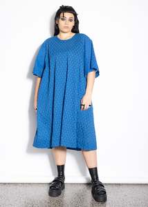 Cotton: Waiheke Dress - Blue