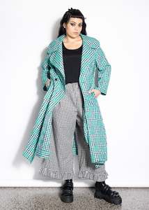 Jackets Coats: Rose Trench - Gingham