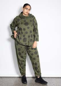 Spot Trackies - Khaki Spot