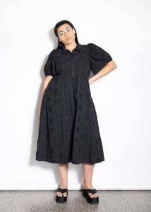 Last Ones XL & 3XL - Zippy Dress - Black Circles